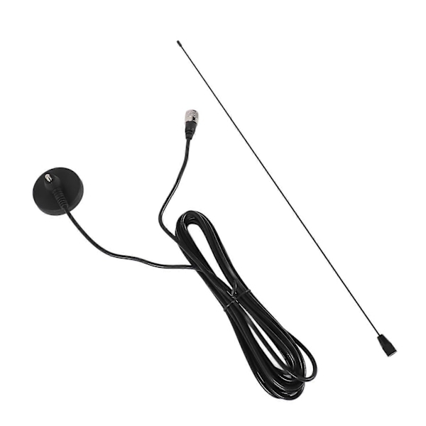 Mobil Bilradioantenne 144MHz 430MHz VHF UHF Dual Band Kjøretøyradioantenne med Magnetfot PL259-kontakt 4m RG58C/U Koaksialkabel