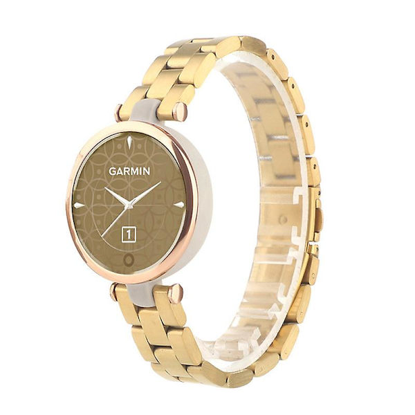 Justerbart Roséguldfärgat Metallarmband för Garmin Lily gold