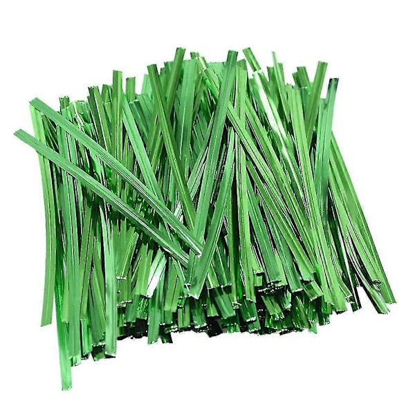 760 stk. Bagepose Twist Ties Pakkesnor Dessert Opbevaringspose Emballagestrop Green