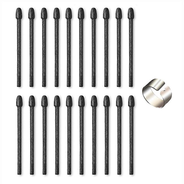 20 stk. Markør Pennspisser Erstatning for Remarkable 1/2 Stylus for Pen2/Pen Plus Erstatning Myke Nib Spisser med Verktøy