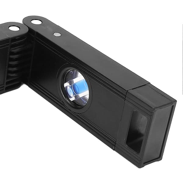 Magnetiskt Vikbart Vattenpass 3 Sektioner Flexibelt Vattenpass Multi Vinkel Träbearbetning Vattenpass Mätverktyg Svart
