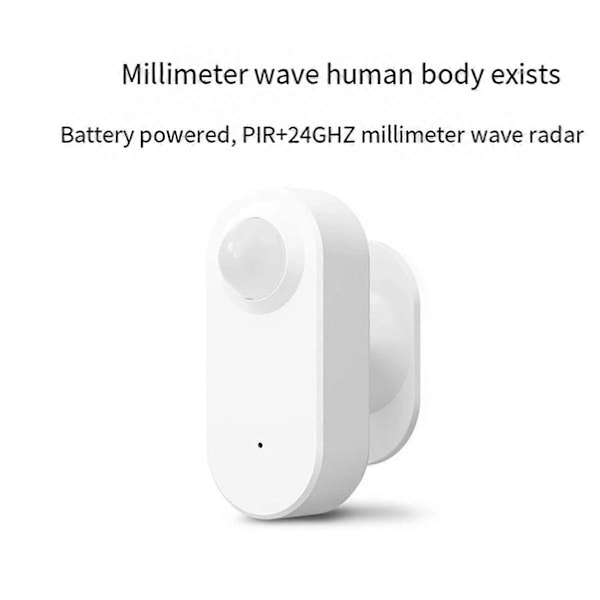 3 i 1 Sensor Graffiti Intelligens Zigbee PIR Infraröd+24GHZ mm Vågmodul+Ljus Sensor Människonärvaro Rörelsesensor