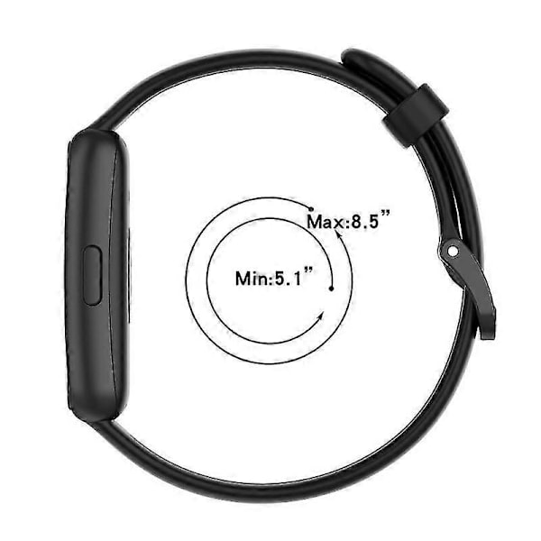 Silikoniranneke Huawei Band 7:lle, korvaava ranneke, urheiluranneke, älykellon ranneke, elektroniset älytarvikkeet Midnight Blue