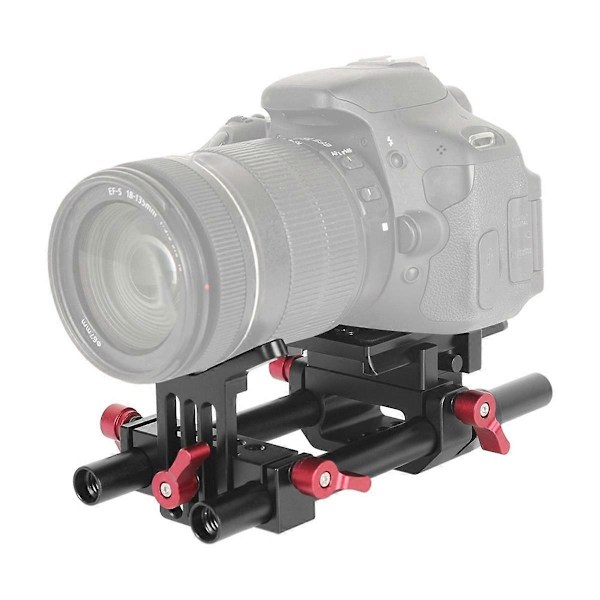 Snabbkopplingsplatta Bas Snabbkopplingsbasplatta Kit med 15mm Dubbelstångssystem för 577/501/504/701 Stativfotografering