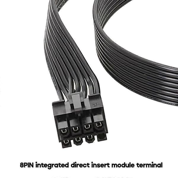 8-pin til 8-pin (6+2) PCIe strømkabel 18AWG til grafikkort - 50cm-God