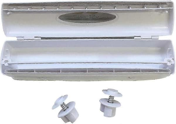 Matpapir- eller aluminiumsfoliedispenser i hvit, plast, 30 cm G