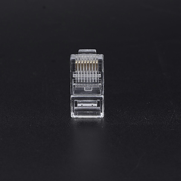 100 stk. TF1013D CAT5 RJ45-kontakt 8P8C Ethernet-kabelkobling Krystallhode for nettverkskommunikasjon