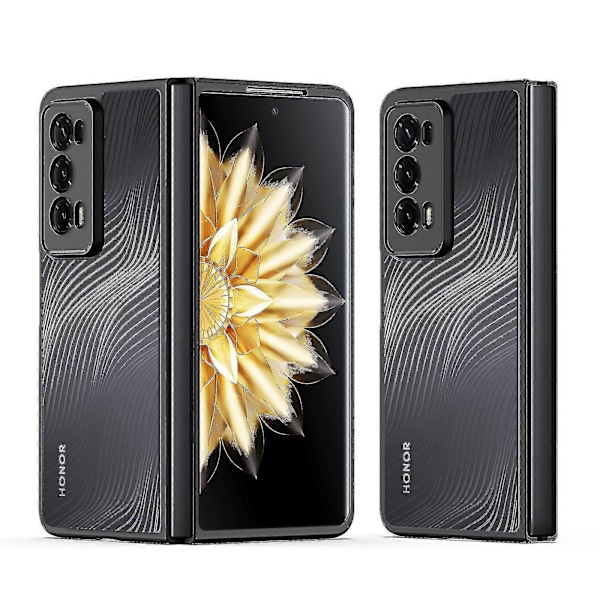 Foldbart Stødsikkert Telefoncover kompatibelt med Honor Magic V2, Sort