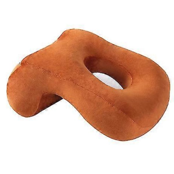 Muistivaahtomuovinen päiväunipäätyyny, monikäyttöinen ontto pehmoinen yksivärinen tyyny Orange