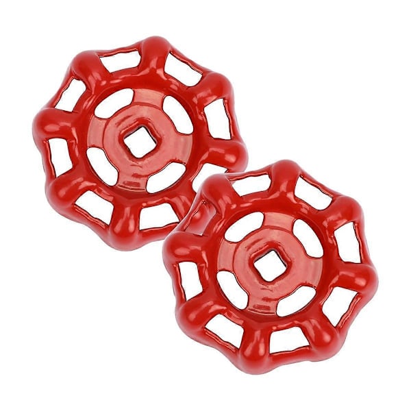 2-pack Utomhus Kranhandtag Ersättning Kranhjul Handtag Stamhål Slang Vattenkran Handtag Gjutjärn