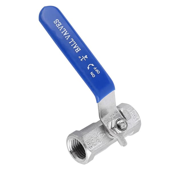 Rustfrit stål 304 Sanitær Kuglehane Hun Gevind Lige Type (1/4\" BSP)
