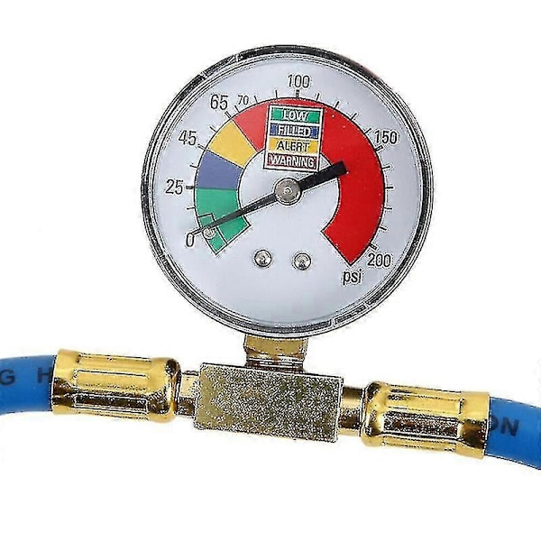R134a Bil Kølemiddel Gas Påfyldningsværktøj Med Manometer Klimaanlæg Kølemiddel
