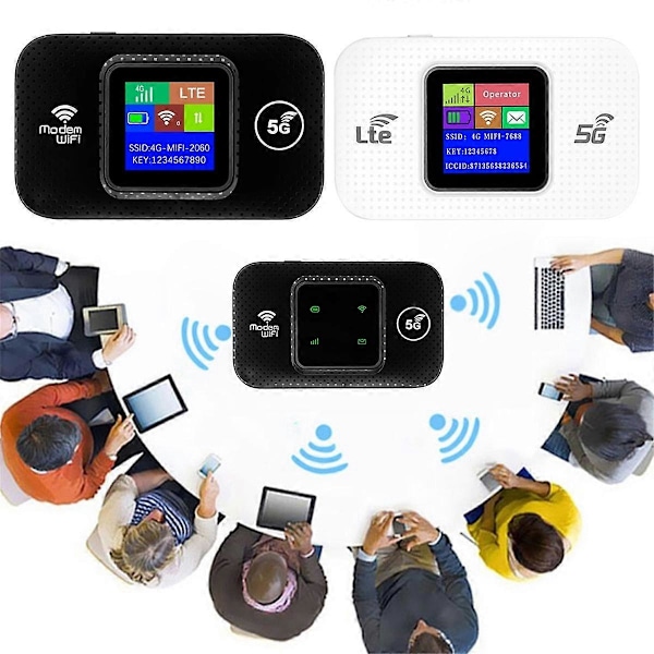 4G Lte WiFi Router Portabel Mobil Hotspot 3000mAh 150Mbps Trådlös Router med SIM-kortplats Repeater för Hemmet