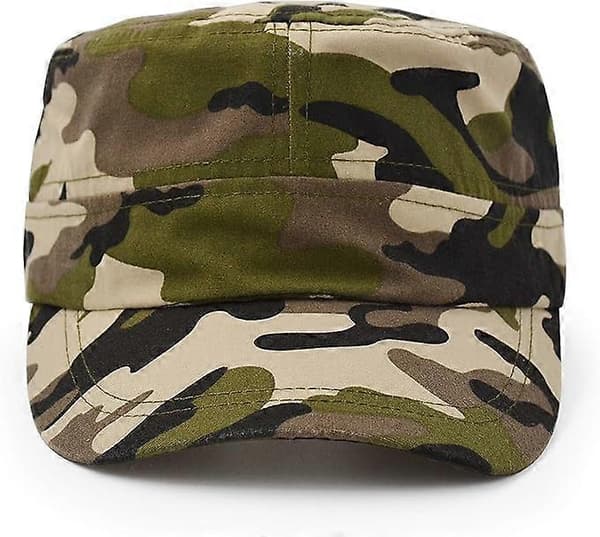 Militærstil Baseballcap med flat topp