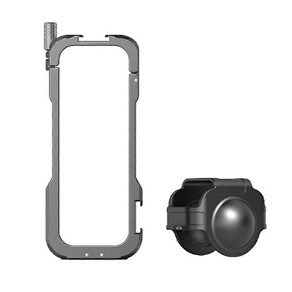 Actionkamera Videobur Skyddsram Stötsäker Slagtålig Lätt att Installera Metall Skyddsram Kameraburtillbehör för Insta360 X4