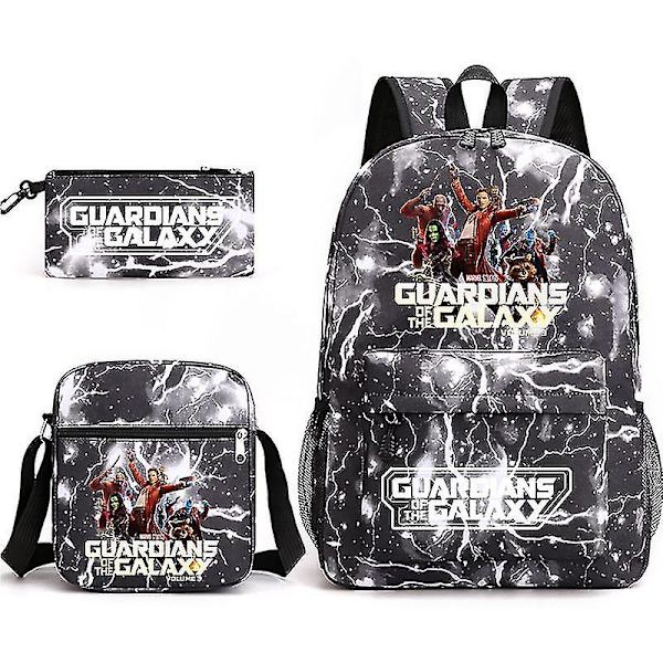 Guardians Of The Galaxy 3-pack Ryggsäckar Cartoon Barn Pojkar Flickor Skolväska Lättvikts Studenter Vattentät Kapacitet Mochilas style 5