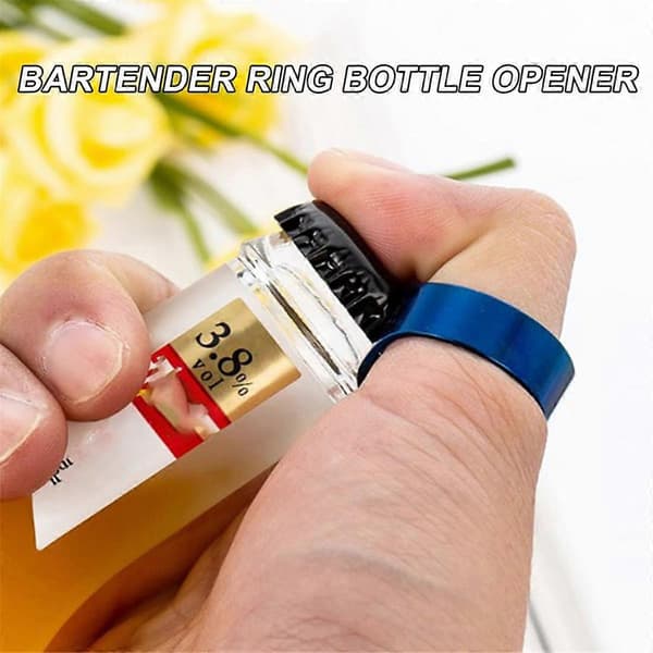 32 STK Bartender Ring Bartender Ring Flaskeåbner Rustfrit Stål Ring Flaskeåbner Ring Flaskeåbner til Bartendere, E