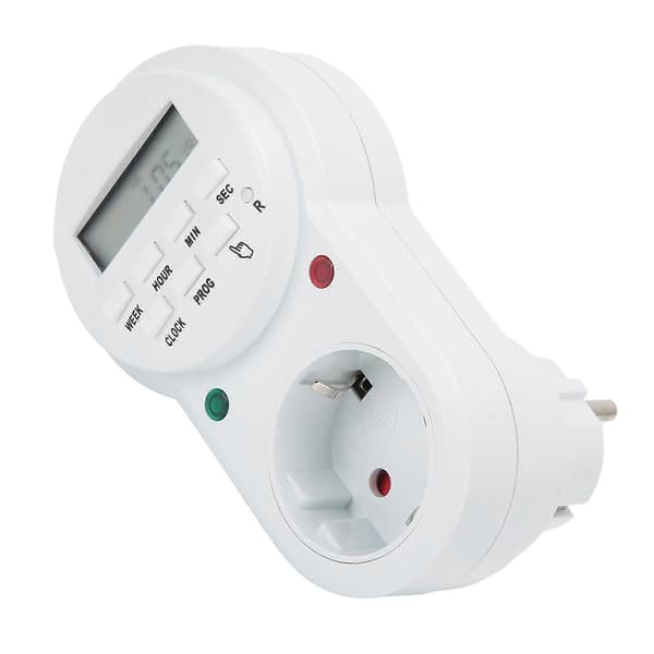 16A Smart Digital Programmerbar Timer Socket Syklisk Timer Uttak Bryter