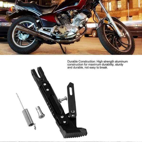 Justerbart motorcykelstöd, halkfritt, starkt grepp, sidostöd för motorcykel