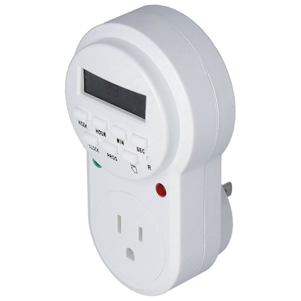 Timer Stikkontakt Digital Programmerbar Stikkontakt Timer til Elektriske Stikkontakter Lys og Husholdningsapparater