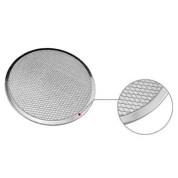 Hopeup Aluminium Förtjockad Non-stick Nät Rund Pizza Mesh Pan Bakplåt Köksredskap