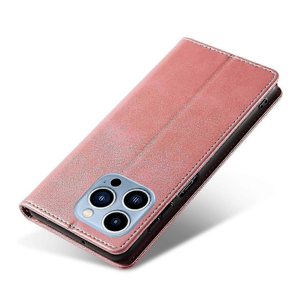 För iPhone 16 Pro Skal Läder Telefonskydd Stark Magnetisk Korthållare s20241212513 Style F