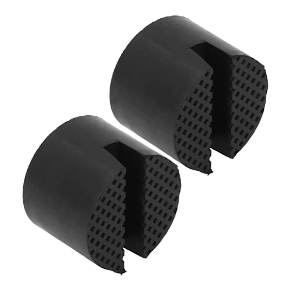 2 st Gummi Domkraftsplatta Slitsad Adapter Vagn Fordonslyft Axelstativ Universal för Bil SUV