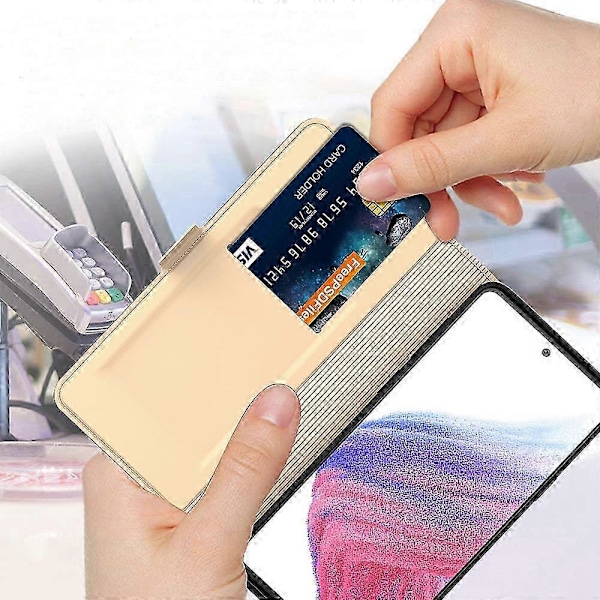 För Samsung Galaxy A06 Skal Stötsäkert TPU Innerskal Läder Telefonfodral s20241212286 Style B
