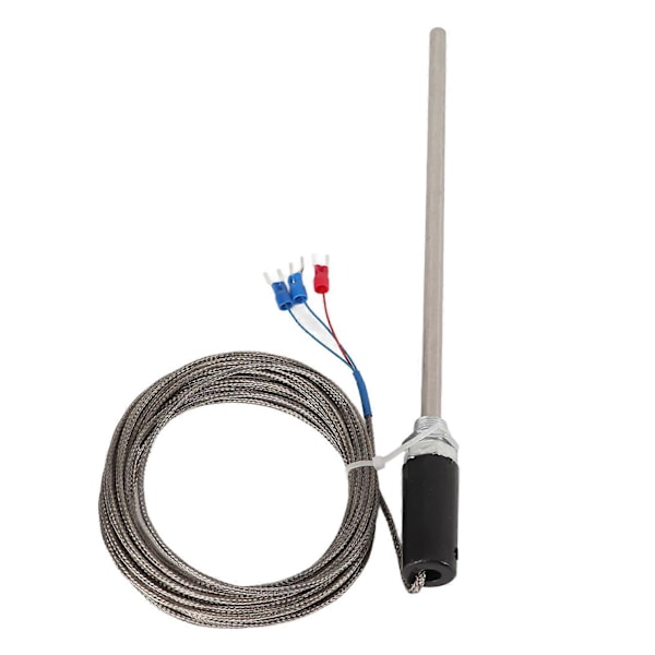 M12 Probe Termoelement PT100 Rustfrit Stål Temperatur Sensor Probe 200mm 0-400C5m