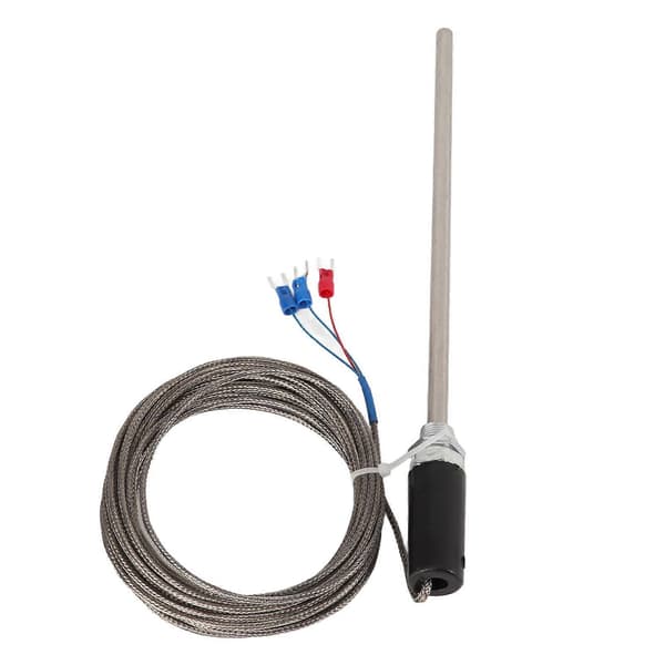 M12 Probe Termoelement PT100 Temperaturfølerprobe i rustfritt stål 200mm 0-400C5m