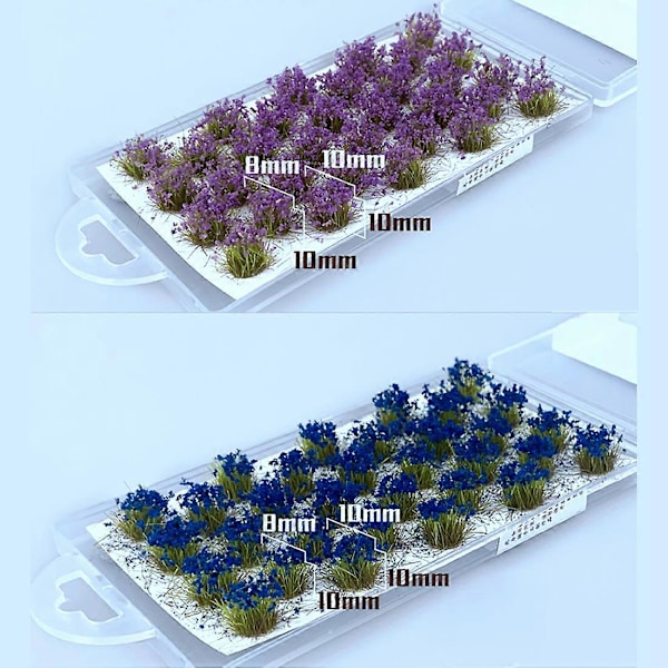 DIY Modelbyggesæt Kunstgræs Blomsterblad Have Græsplæne Mini Landskabsdekor Tilbehør Legetøj C