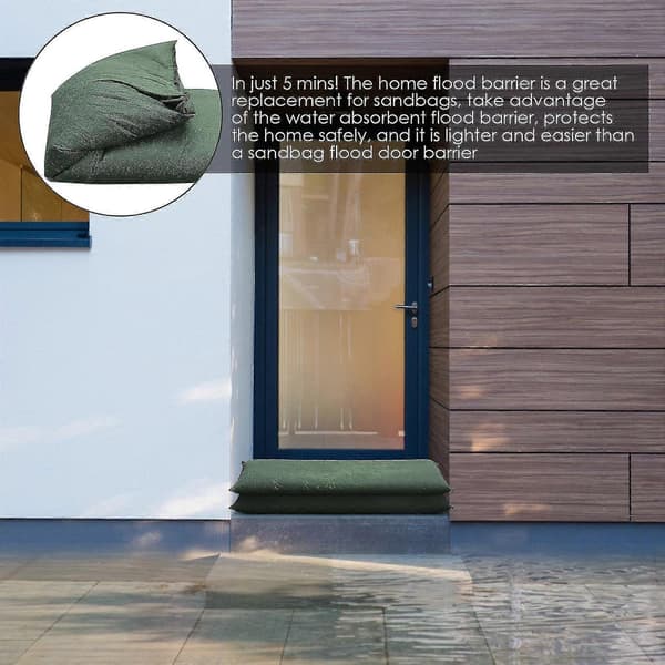 Gjenbrukbare vannaktiverte flombarrierer, solid absorberende forebyggende oppbevaringspose 25*120cm