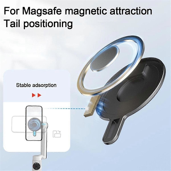 Magnetisk för Flow Gimbal Magnetisk Adapter Skyddande för Flow Sportkameratillbehör