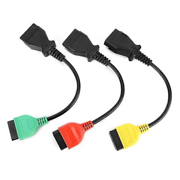 3 kpl Liitäntäkaapeli Ecu Scan -adapterit Liitin Sopii Fiat Käytännöllinen lisävaruste