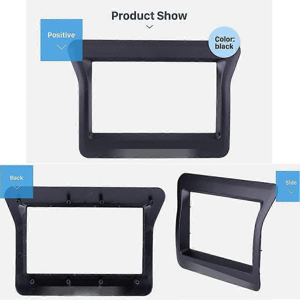 2 Din Bil Stereo Fascia for 2010 N400 Opel Movano Master III Dash Panel Dash Bezel Kit Deksel Trim