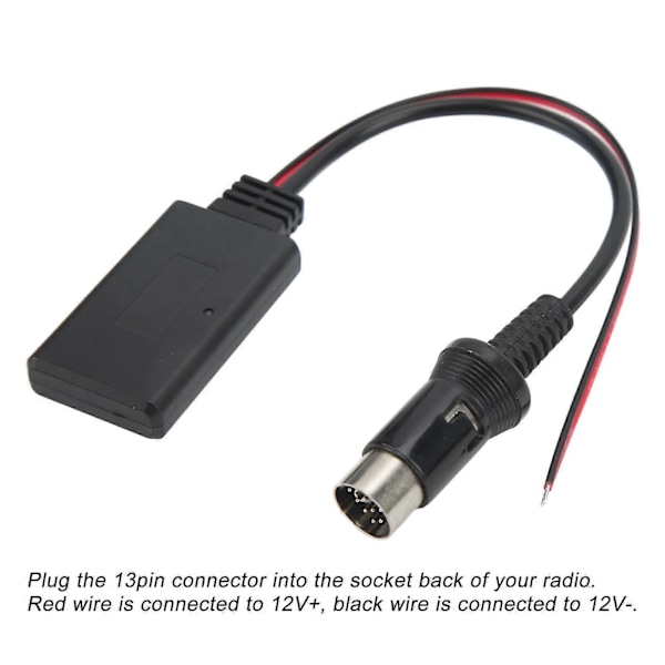 13-Pin Bluetooth 5.0 Modul Trådløs Lydkabel Adapter Bilradio Stereo Dele til Kenwood