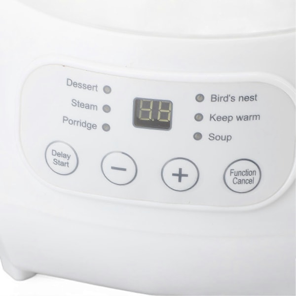 200W Mini Keramisk Gryta 1L Kapacitet Elektrisk Slow Cooker Gröt Soppgryta Automatisk Avstängning