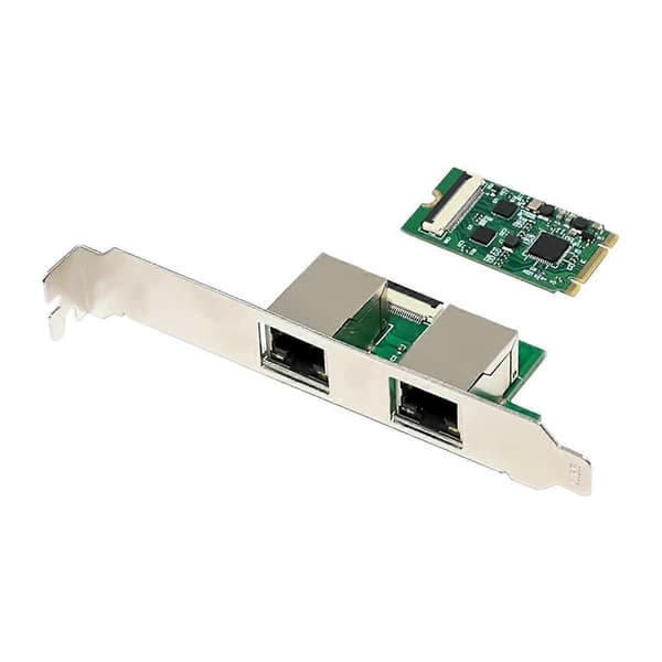 Gigabit Ethernet Server Adapter M.2 B+M Dobbel Port Gigabit Server NIC 10/100/1000Mbps Ethernet NIC for PC