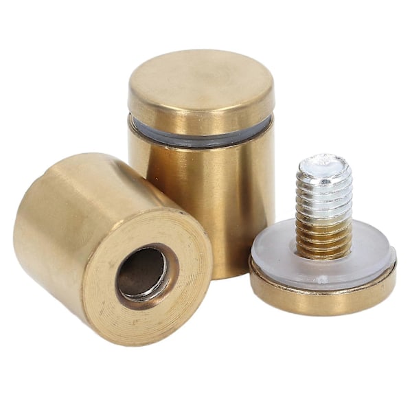 12 stk. Afstandsskruer Rustfrit Stål Vægmonterings Reklameholder Søm Fikseringsstift 25x30mm