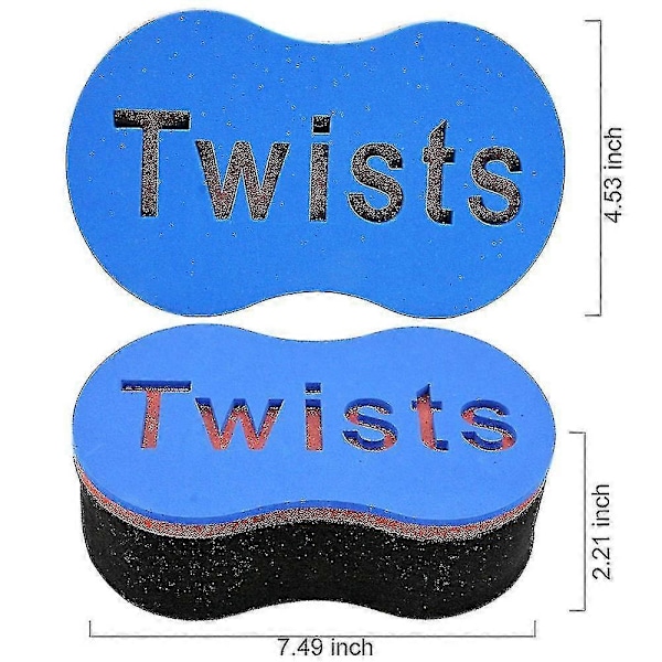 Ny Hårsvamp Twist Borste Locksvamp För Dreads Locs Twist Lockar Spiraler 1 piece