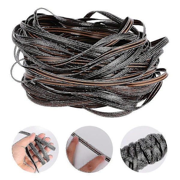 32m Patio Møbel Reparation Højstyrke Plast Rattan Vikle Kit Flad Bærbar Ny Brown