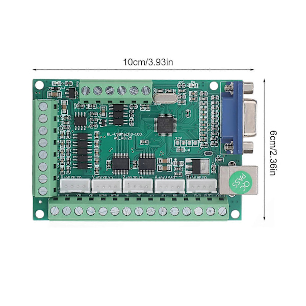 V3.25 5-axlig styrkortssats USB-rörelsekontrollkort Z-prob för CNC-snideri Gravyr Fräsmaskin 12V till 24V