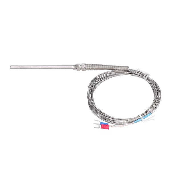 K Type Temperatur Termoelement Temperaturføler Termisk Probe Rustfritt Stål 0~600 WRNT?187 Vanlig Type 1 Meter