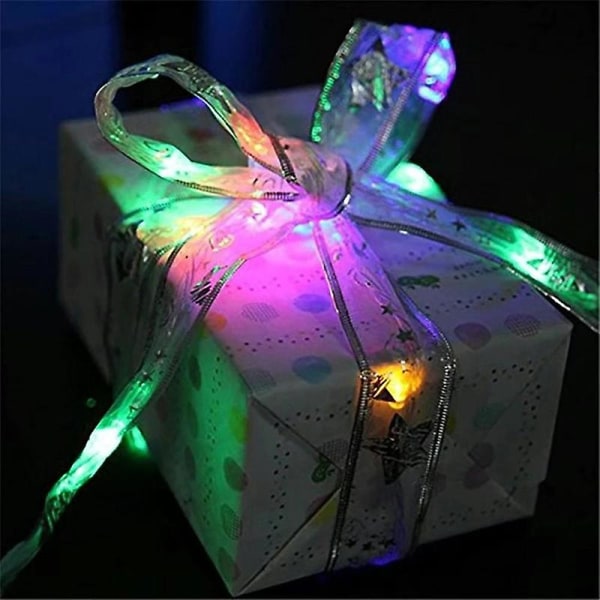 Jul Leddekoration Festliga Bow Ribbon Lights Romanticatmospherearrangement style 4