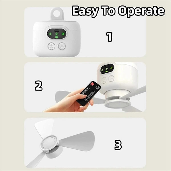 Oppladbar Liten Takvifte USB Studenthybel Brise Liten Elektrisk Vifte Seng Hybel Telt Camping