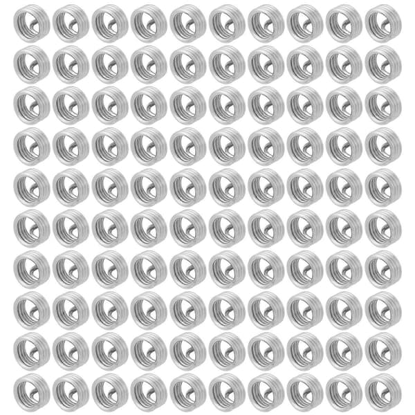 100 stk. rustfrit stål spiralformede gevindindsatser M6 x 1,0 x 1D længde