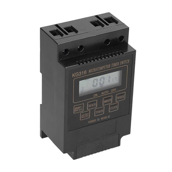 110V Timer Switch Kg316t Automatisk Timing Controller 10A til Udendørs Gadelampe Strøm