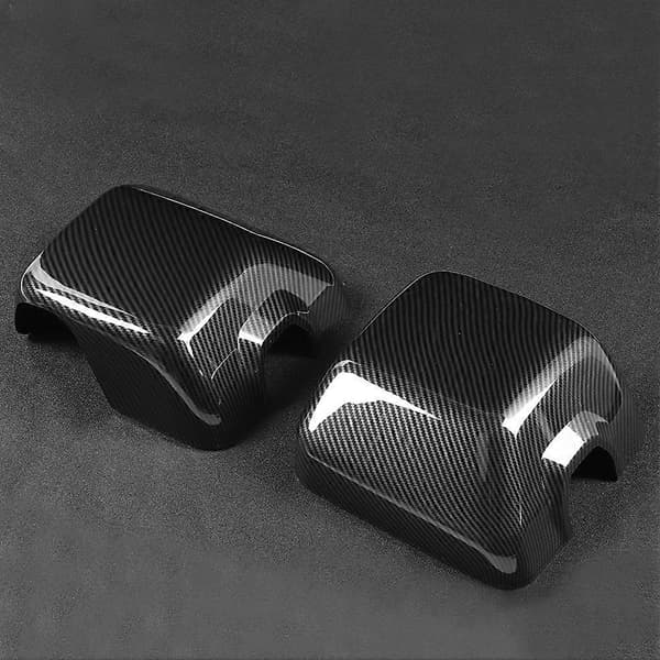 2 st Kolfiber Bil Sidospegel Backspegel Kåpa Trim Passar Jeep Wrangler JL 2018 +