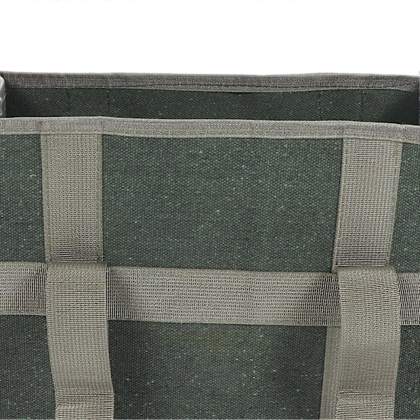 Leveäsuinen työkalulaukku OD vihreä kangas Suuri kapasiteetti Kulutusta kestävä Vedenpitävä työkalujen säilytyslaukku sähköasentajalle 35 x 29 x 17 cm / 13,8 x 11,4 x 6,7 tuumaa