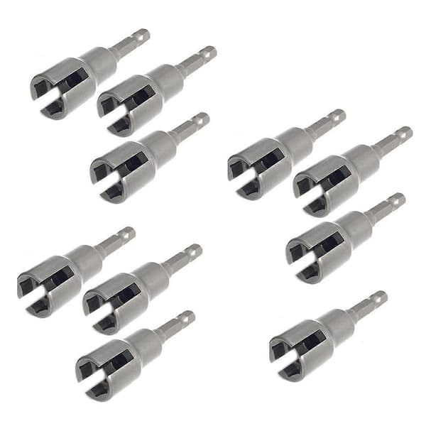 Hurricane Shutter Drill Bit, Wing Nut Drill Bit, Wingnut Socket, Power Wing Nut Driver Set, 1/4inch Hex Shank for Panel Nuts